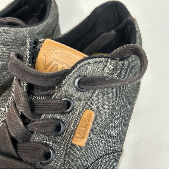 Vans Mens Off The Wall Gray Casual Skate Shoes Top Lace up Size 8 - Picture 6 of 8